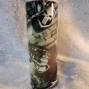 Punisher Skull Veteran 20oz Skinny Tumbler
